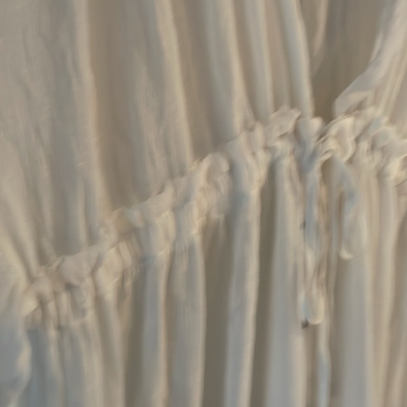 🆕 Cupshe Sawyer Backless Frill A-Shape Coverup, White. Size L - Picture 6 of 14